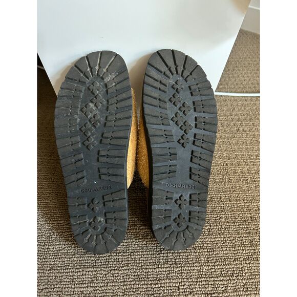 Dsquared2 beige ‘Sonny’ leather slides Mens Size 43 - Picture 4 of 12